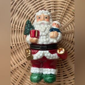 vintage Santa trinket box